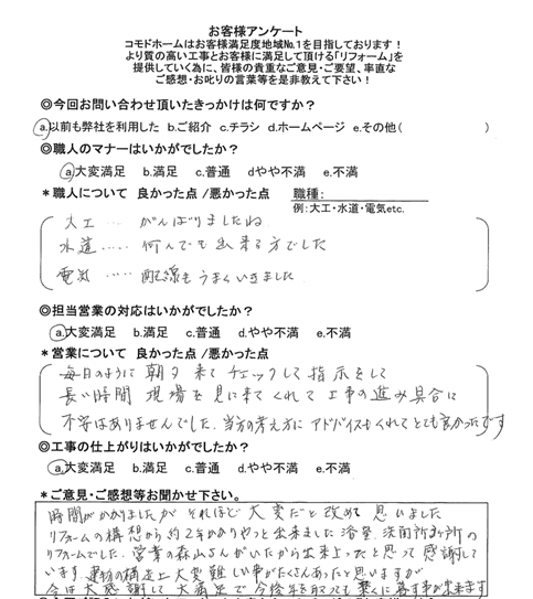 アンケート