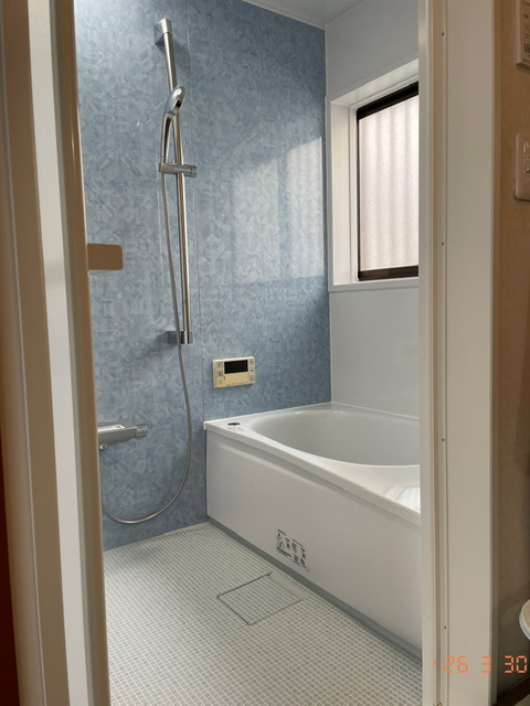 介護保険を使った住宅改修　タイルからユニットバスに交換　市川市