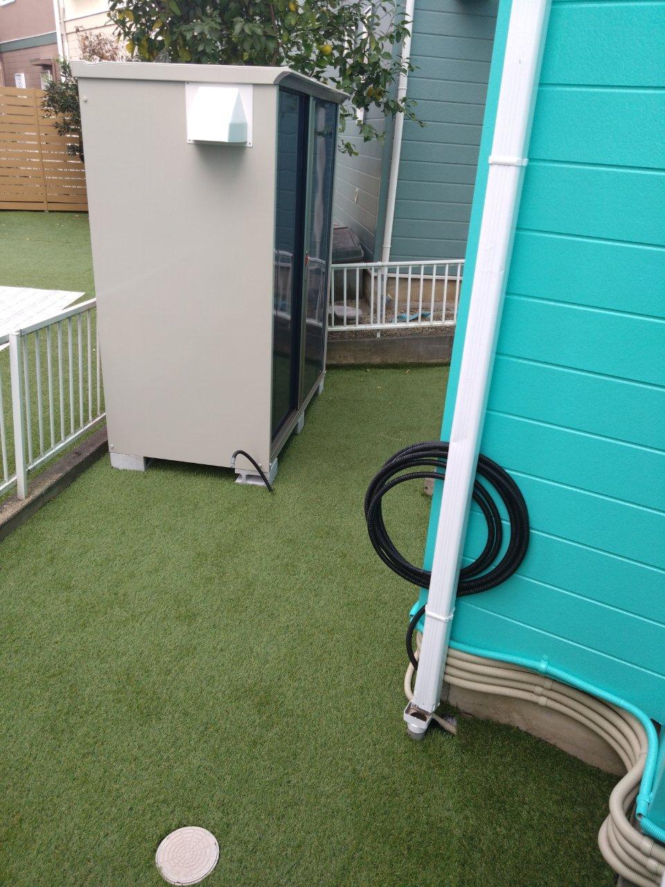 【船橋市】機能性物置を組立て